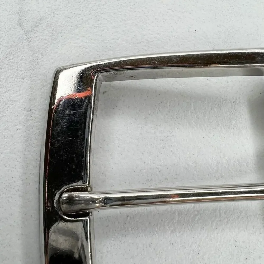 Silver Tone Simple Basic Belt Buckle